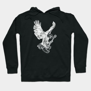 SEEMBO Eagle Playing Guitar Guitarist Musician Music Band Hoodie